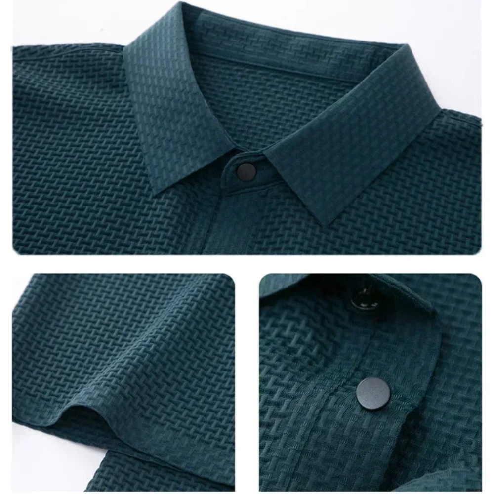 Camisa Polo Masculina - Texturizada
