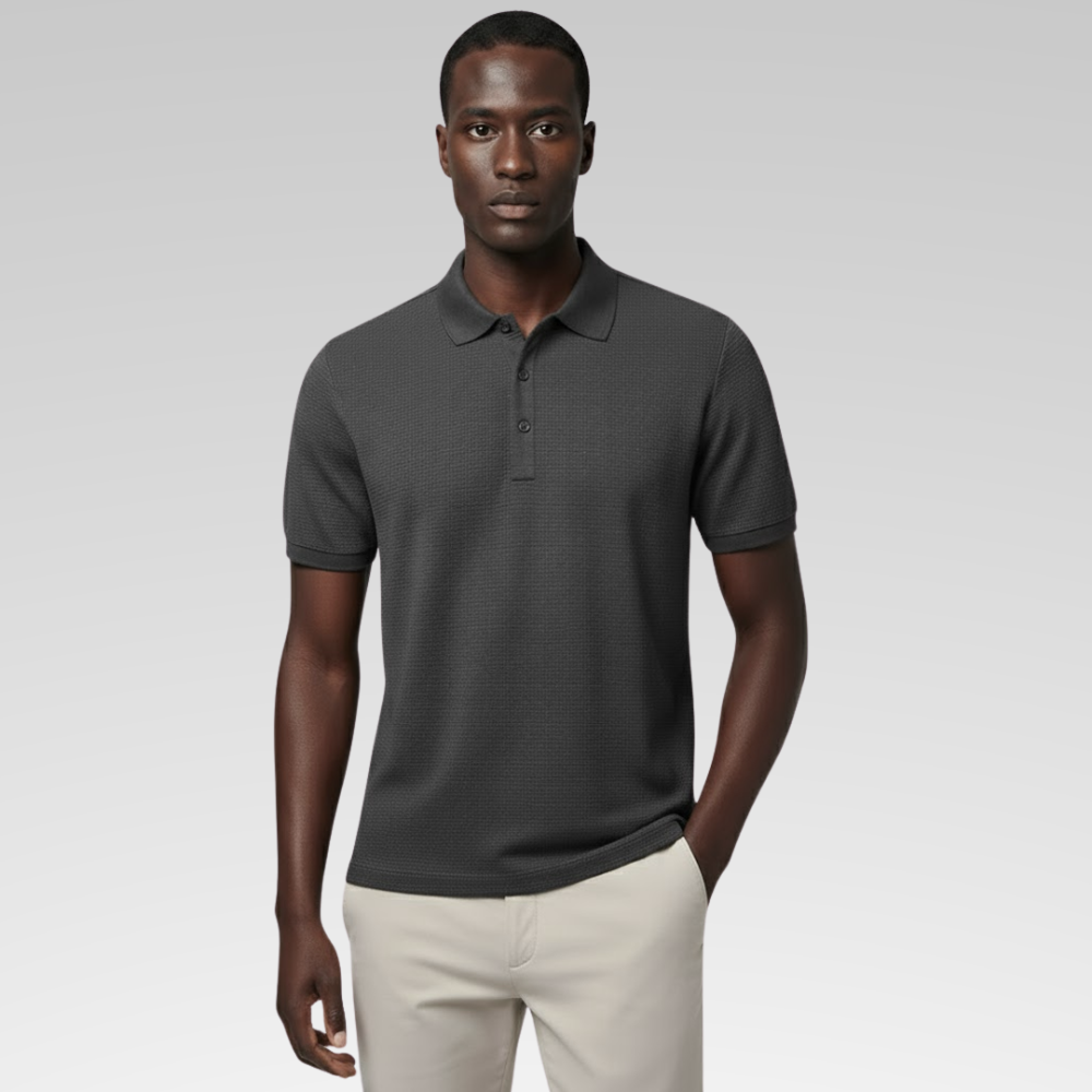 Camisa Polo Masculina - Texturizada