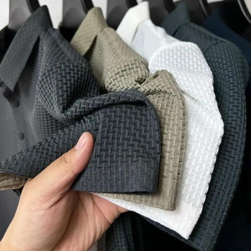 Camisa Polo Masculina - Texturizada