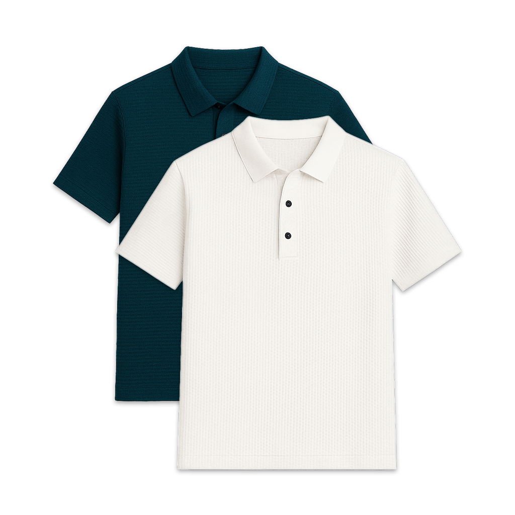 Conjunto - 2 Camisas Polos Texturizadas