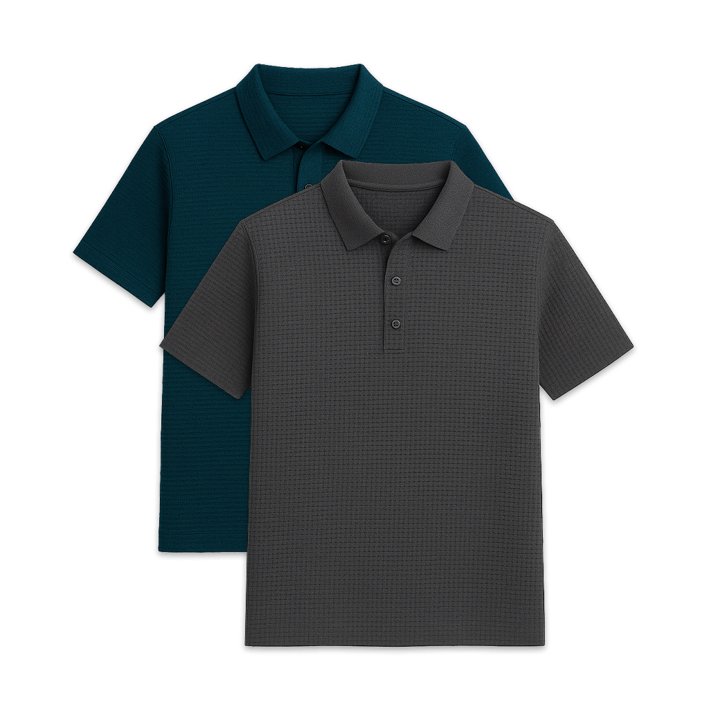 Conjunto - 2 Camisas Polos Texturizadas