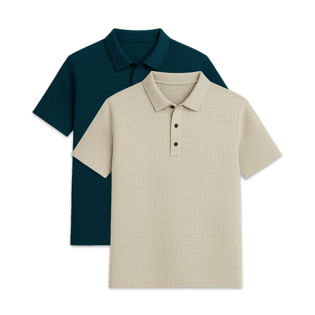 Conjunto - 2 Camisas Polos Texturizadas