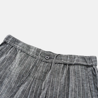 Bermuda Masculina de Linho - Listrada