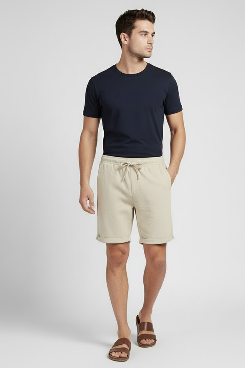 Bermuda Masculina de Linho - Verano