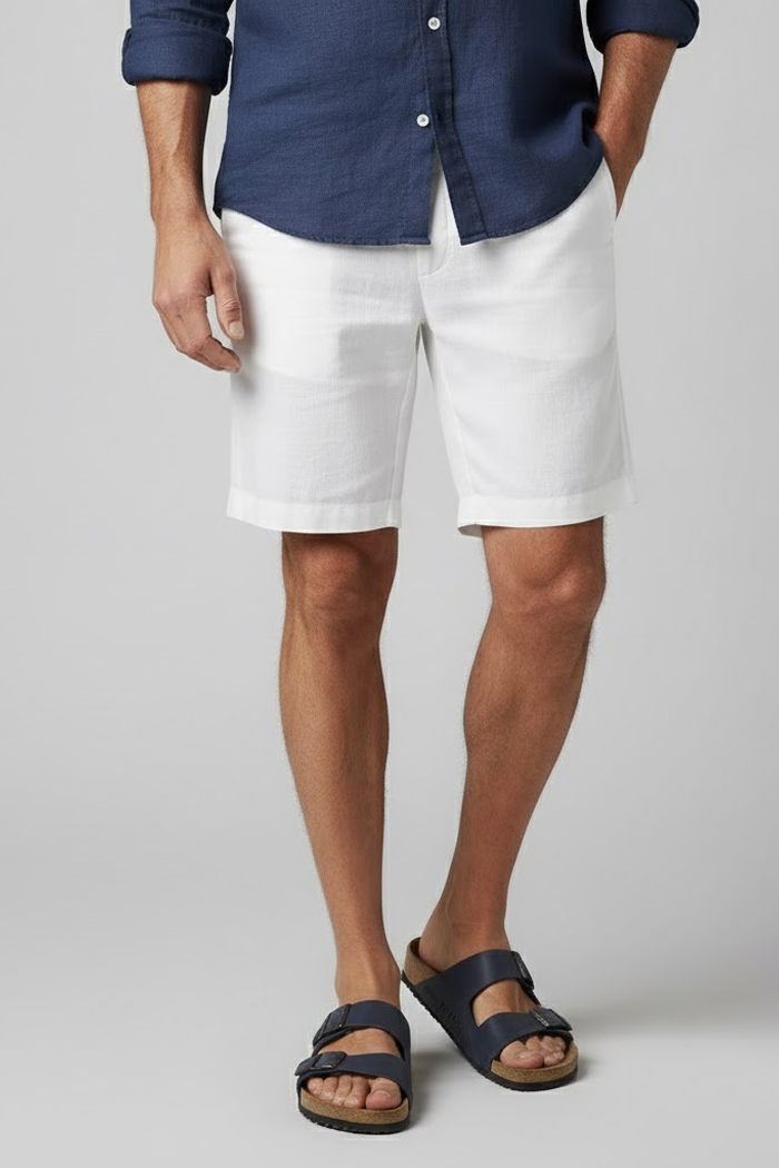 Bermuda Masculina de Linho – White