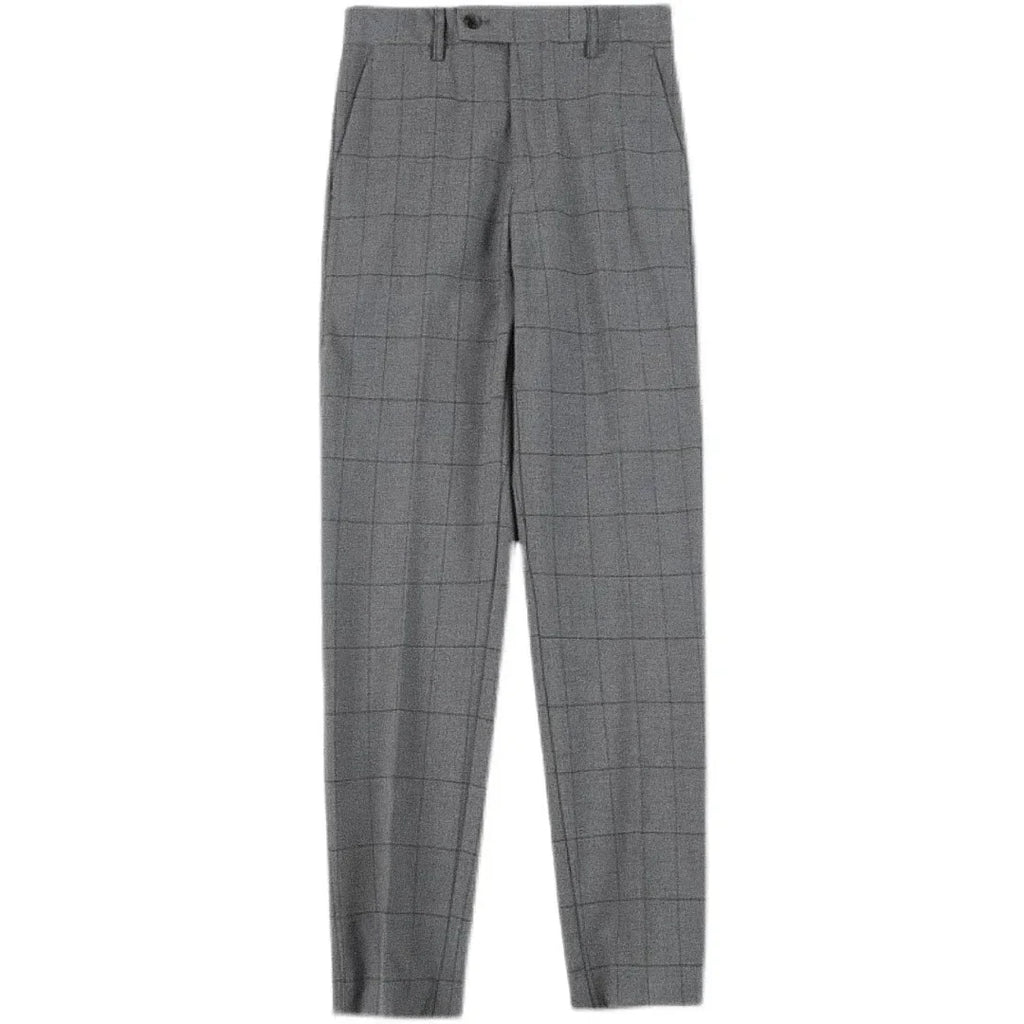 Calça Alfaiataria Masculina - Azul/Cinza