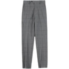 Calça Alfaiataria Masculina - Azul/Cinza