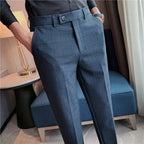 Calça Alfaiataria Masculina - Azul/Cinza