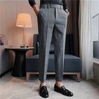 Calça Alfaiataria Masculina - Azul/Cinza