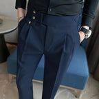 Calça Alfaiataria Masculina - Azul Marinho