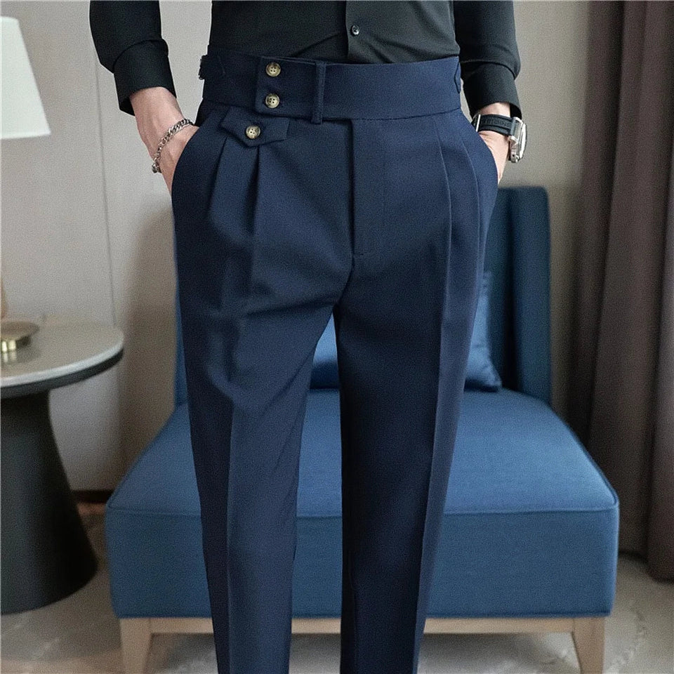 Calça Alfaiataria Masculina - Azul Marinho