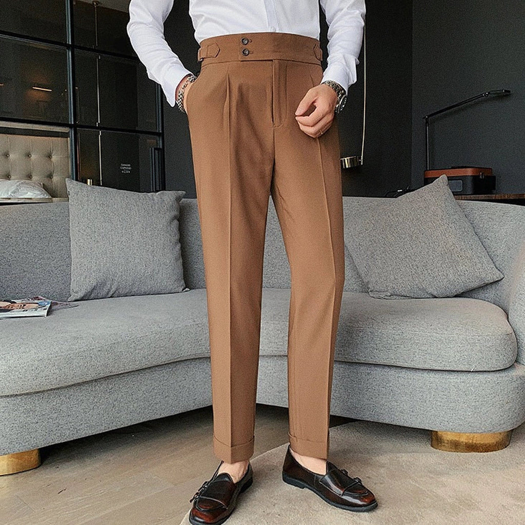 Calça Alfaiataria Masculina - Caramelo