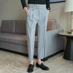 Calça Alfaiataria Masculina - Cinza