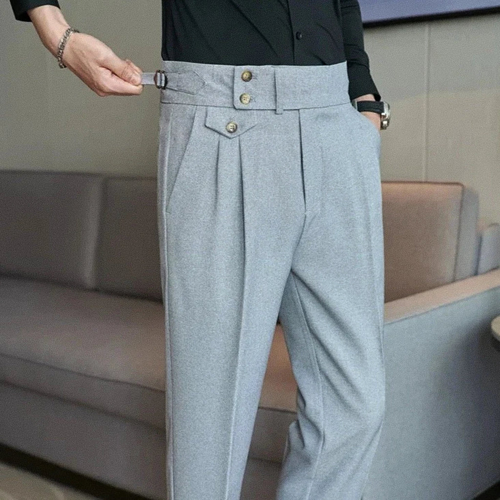 Calça Alfaiataria Masculina - Cinza