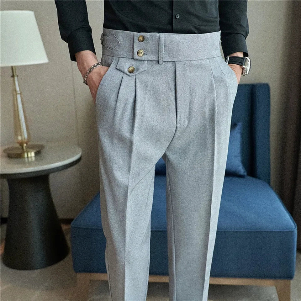 Calça Alfaiataria Masculina - Cinza