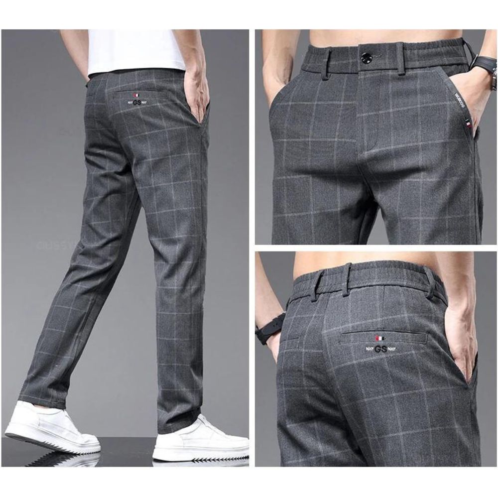 Calça Social Masculina - Xadrez