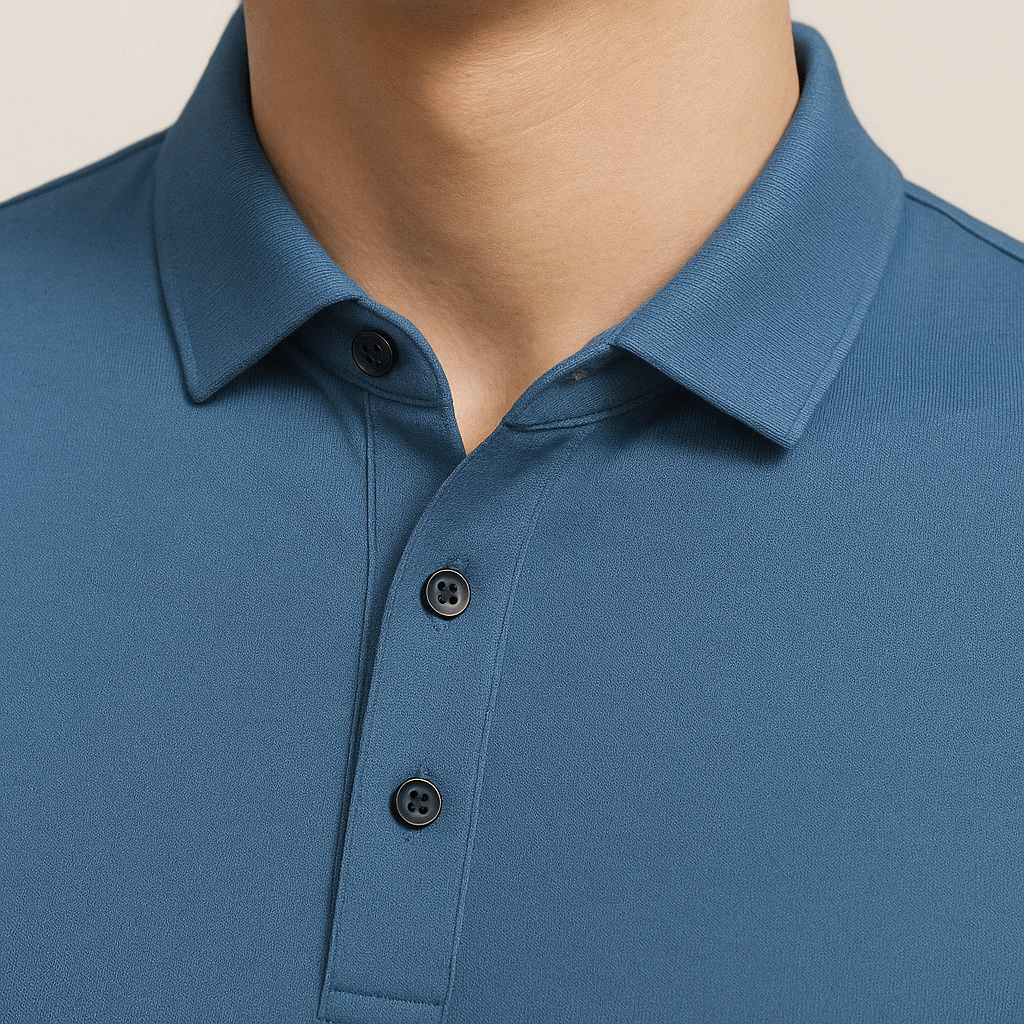 Conjunto - 2 Camisas Polos Seda Gelo