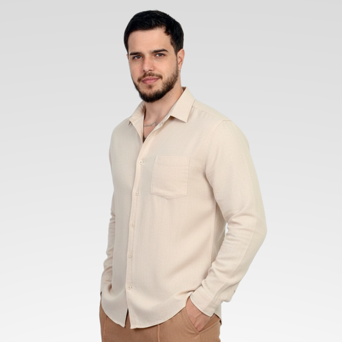 Camisa Social Masculina - Linho