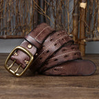 Cinto Masculino de Couro - Artesanal - foto 5