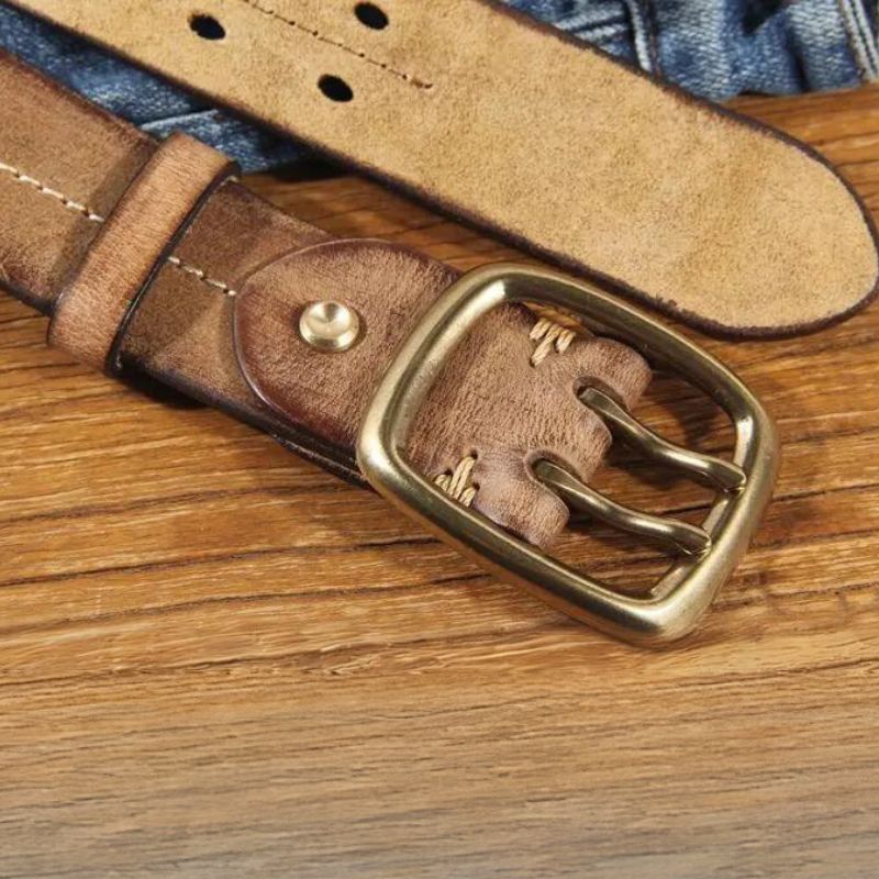 Cinto Masculino de Couro - Artesanal - foto 11