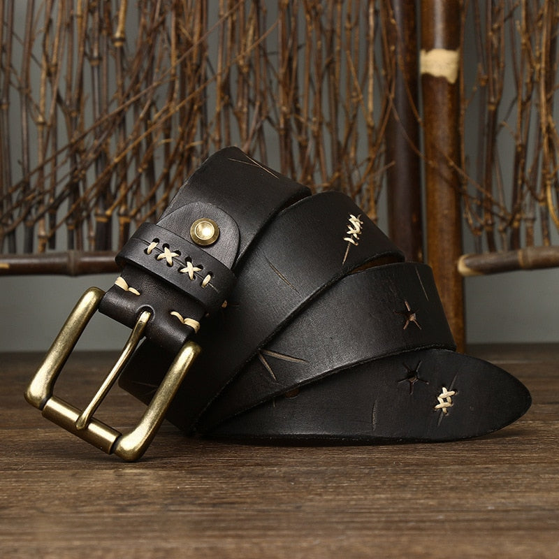 Cinto Masculino de Couro - Vintage - foto 4