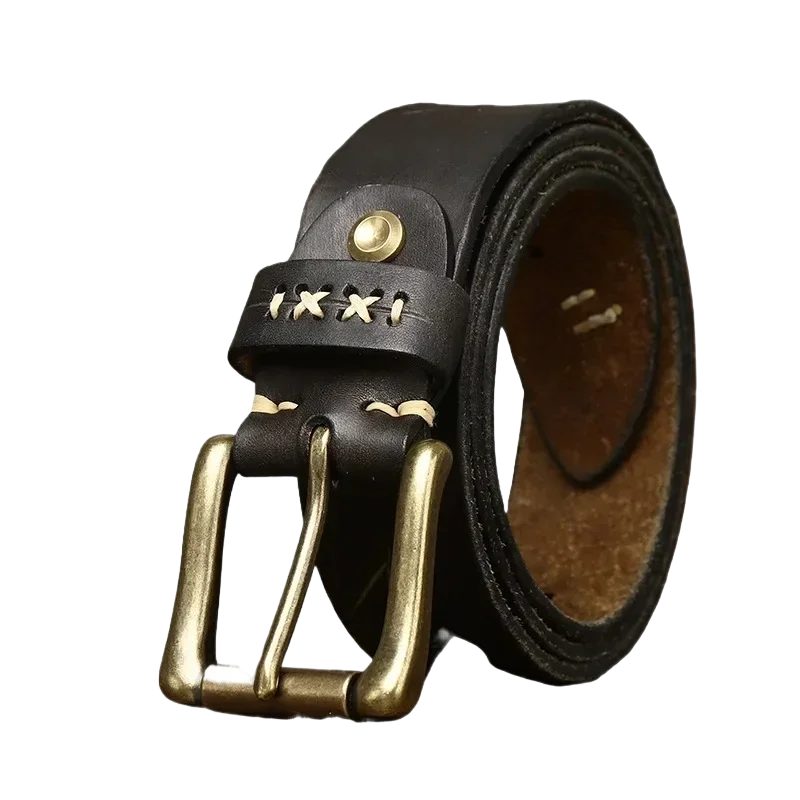Cinto Masculino de Couro - Vintage - foto 3