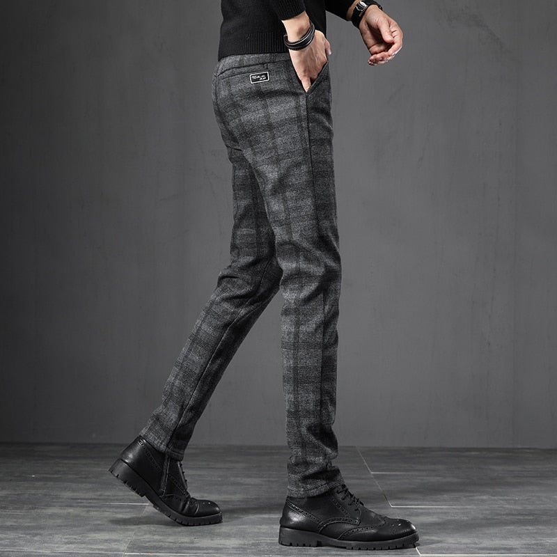 Calça de Alfaiataria Masculina - Xadrez