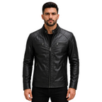 Jaqueta Masculina de Couro Slim - Vanguard