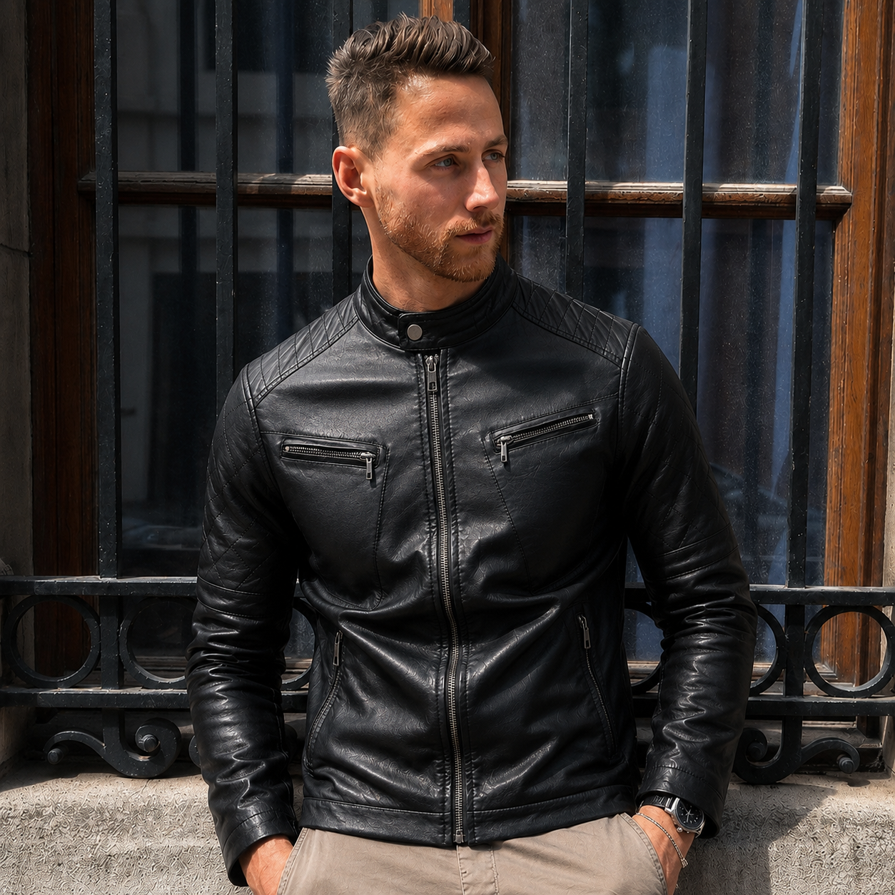 Jaqueta Masculina de Couro - Legacy