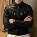 Jaqueta Masculina de Couro Slim - Maverick