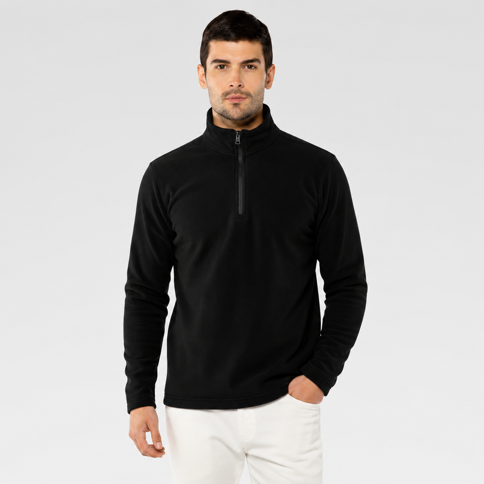 Suéter Masculino - Gola Alta com Zíper