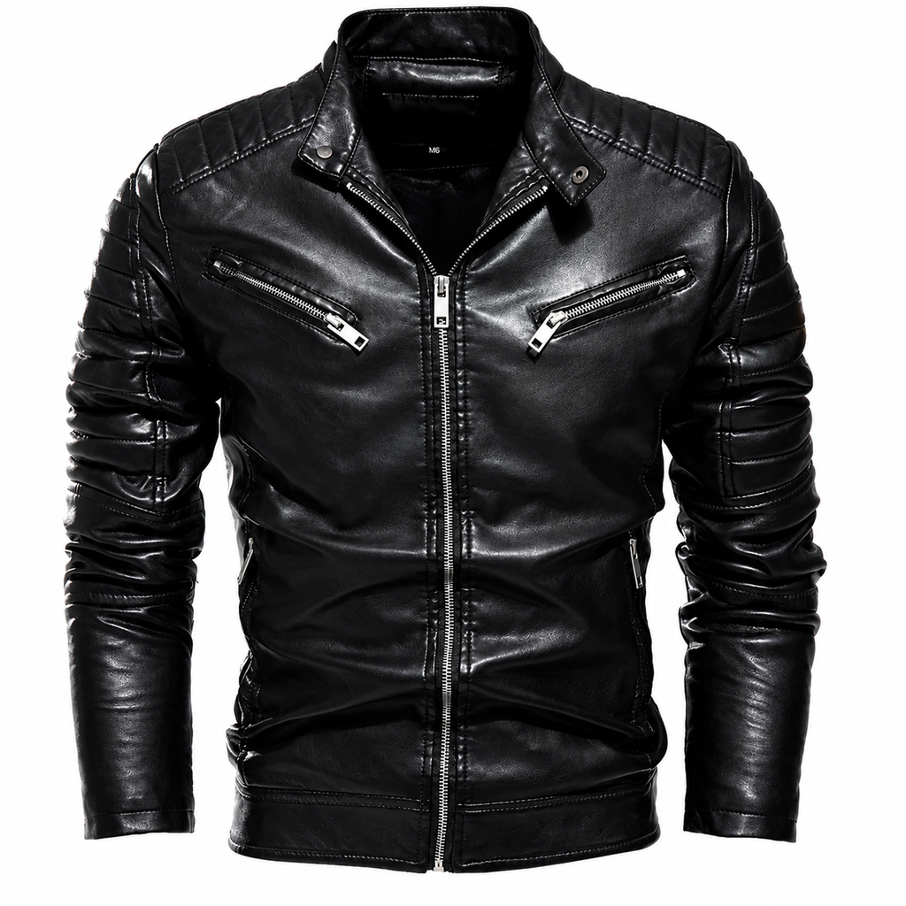 Jaqueta Masculina de Couro Slim - Maverick