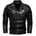 Jaqueta Masculina de Couro Slim - Maverick