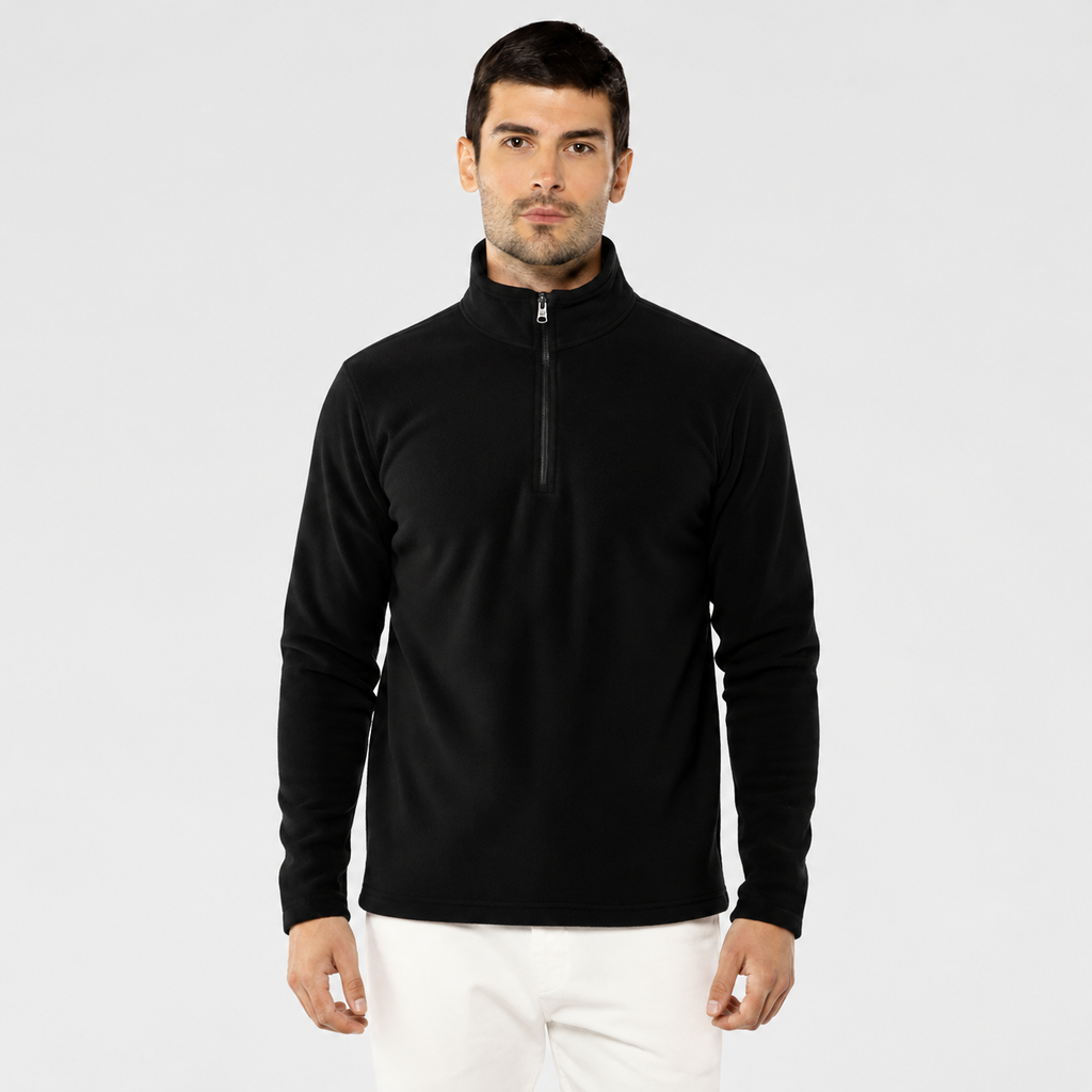 Suéter Masculino - Gola Alta com Zíper