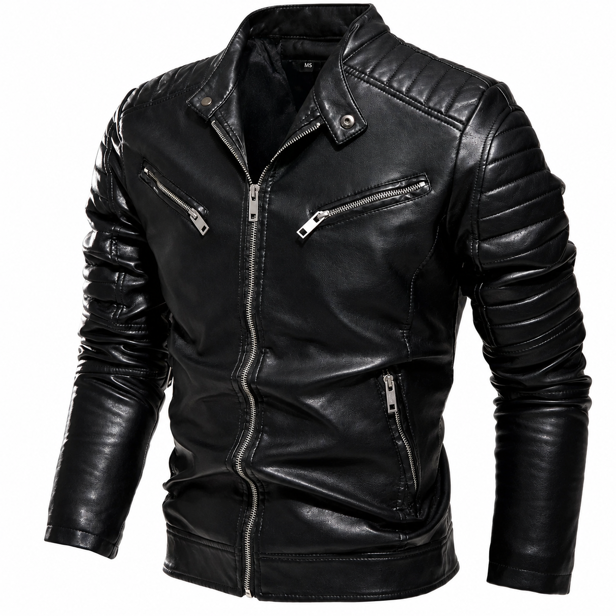 Jaqueta Masculina de Couro Slim - Maverick
