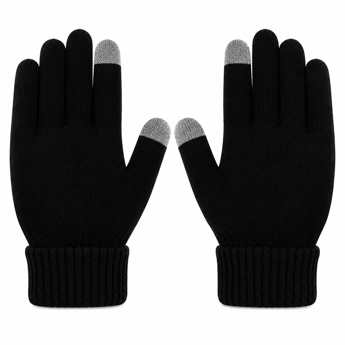 Conjunto de Inverno - Touca Térmica, Gola Cachecol e Luvas Touch (Forradas de Lã)