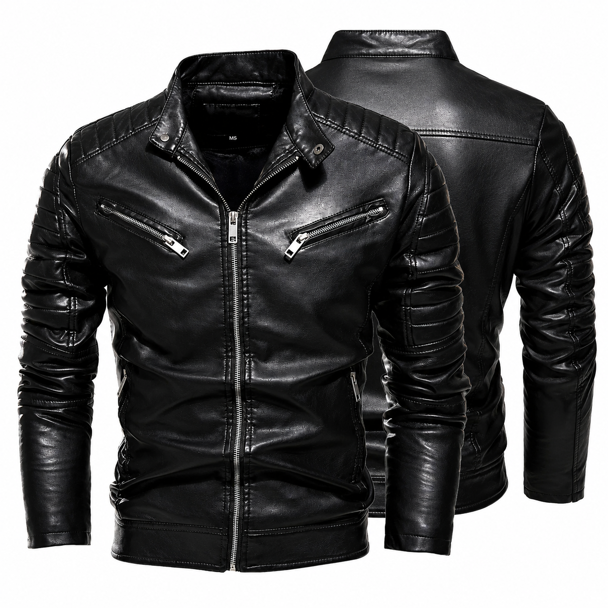 Jaqueta Masculina de Couro Slim - Maverick