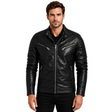 Jaqueta Masculina de Couro Slim - Maverick