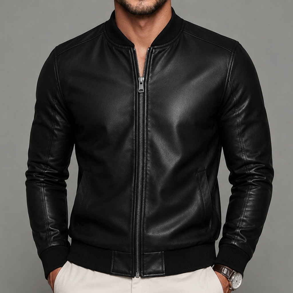 Jaqueta Masculina de Couro - Classic