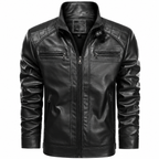 Jaqueta Masculina de Couro Slim - Vanguard
