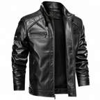 Jaqueta Masculina de Couro Slim - Vanguard