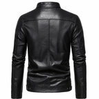 Jaqueta Masculina de Couro Slim - Vanguard