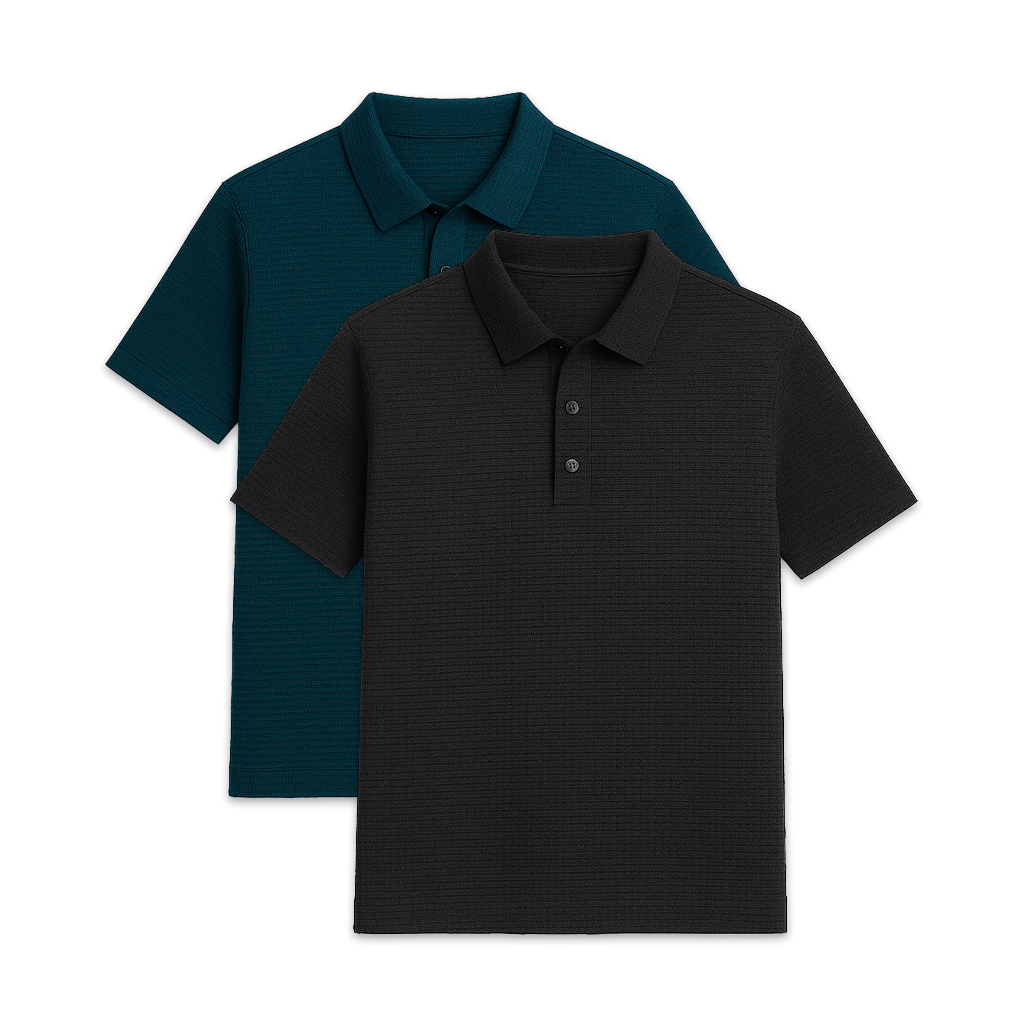 Conjunto - 2 Camisas Polos Texturizadas