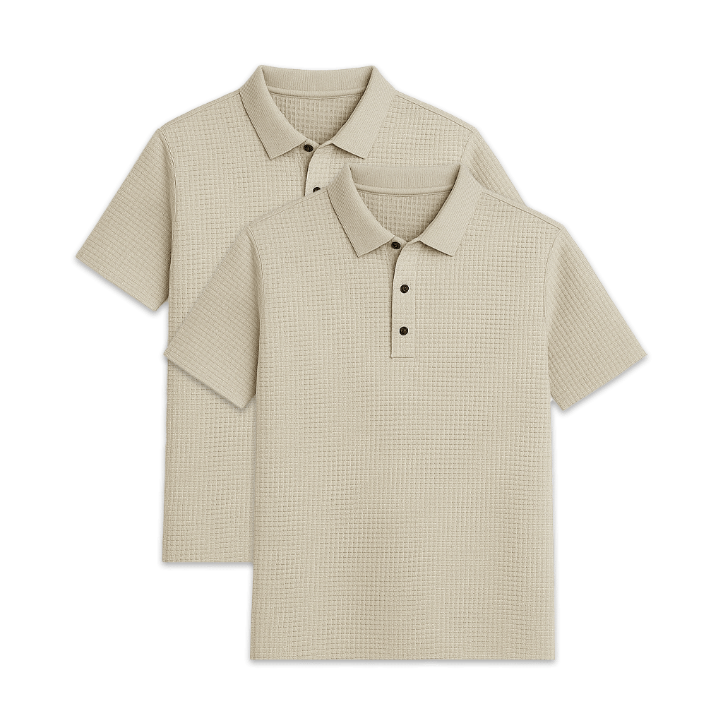 Conjunto - 2 Camisas Polos Texturizadas