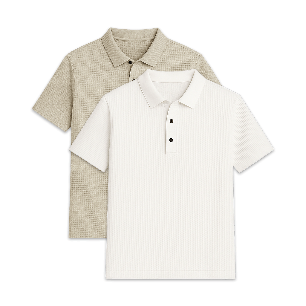 Conjunto - 2 Camisas Polos Texturizadas