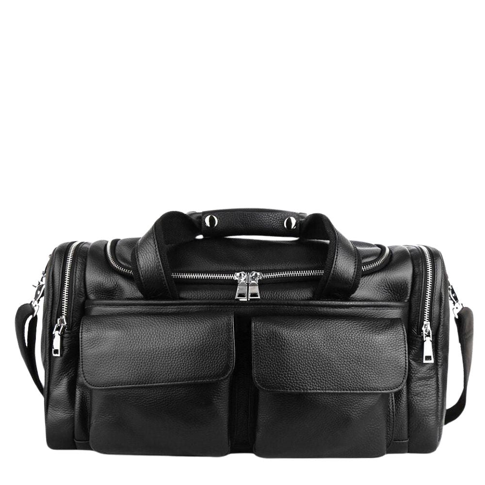 Bolsa de Viagem em Couro - Toscana - Preto - foto 7