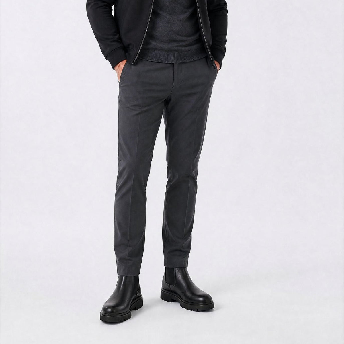 Bota Chelsea Masculina Cano Alto - Cortina - foto 4