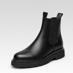 Bota Chelsea Masculina Cano Alto - Cortina — fundo cinza Rivello