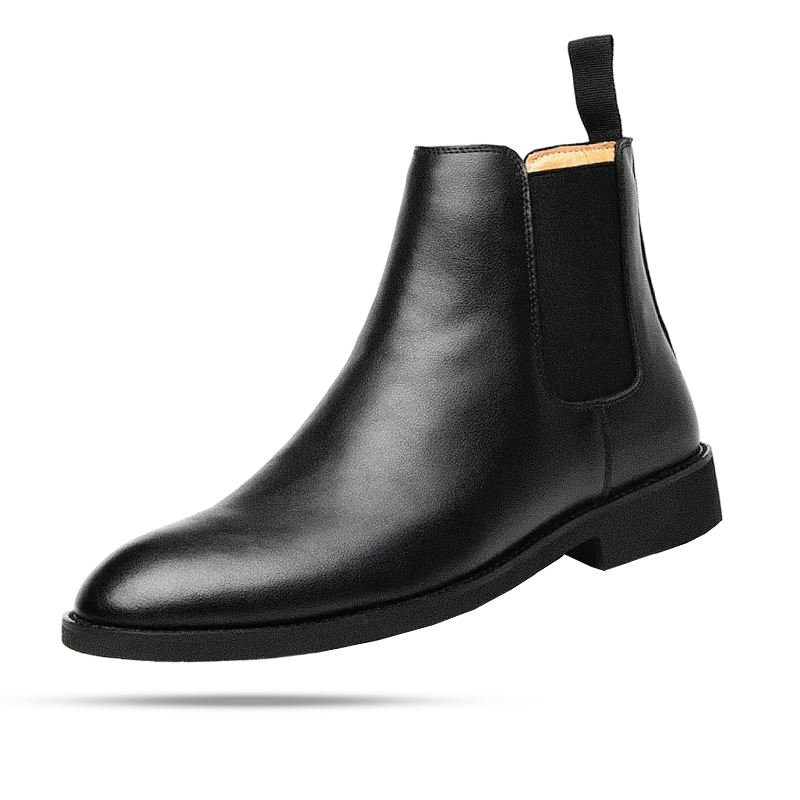 Bota Chelsea Masculina de Couro - Livigno - Preto - foto 6