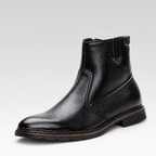 Bota Masculina de Couro Forrada - Dolomiti — fundo cinza Rivello